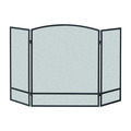 Panacea Fireplace Screen, 48 in W 30 in H, Matte Finish, Steel 15951